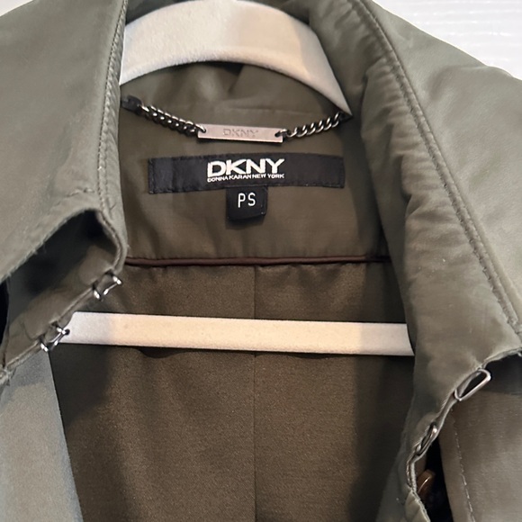 DKNY Women's Dark Green Trench Coat - Picture 4 of 7